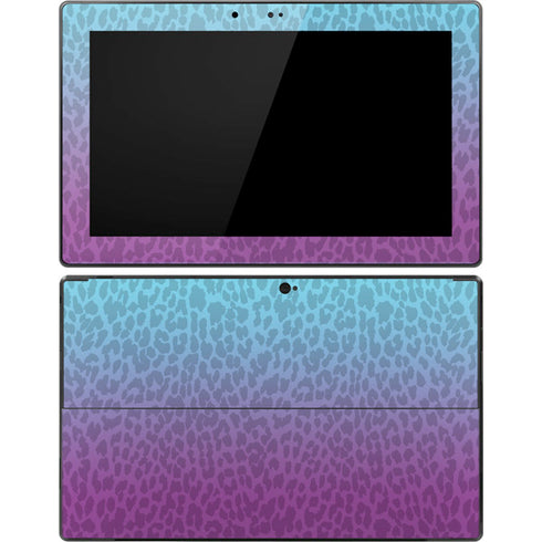 Cheetah Print Purple and Blue Surface Pro Tablet Skin